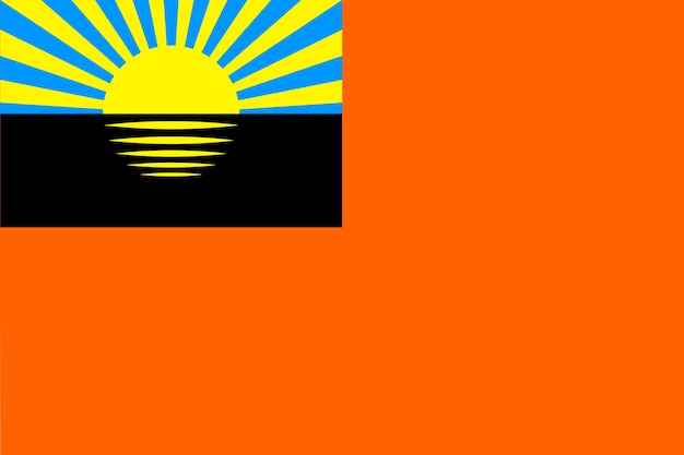 Vecteur le drapeau de shakhtarsk