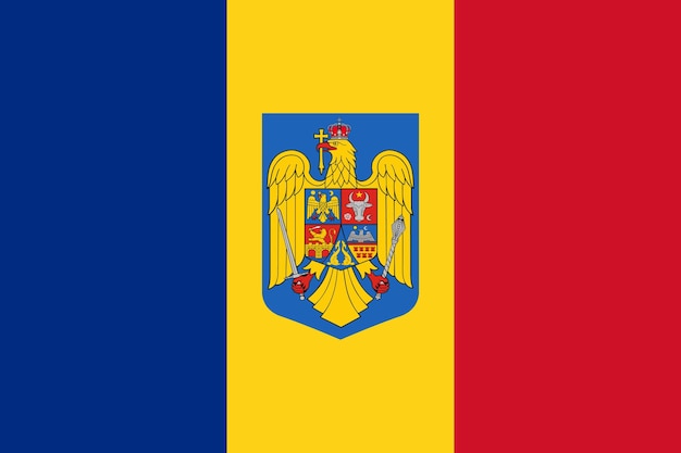 Drapeau simple avec armoiries
