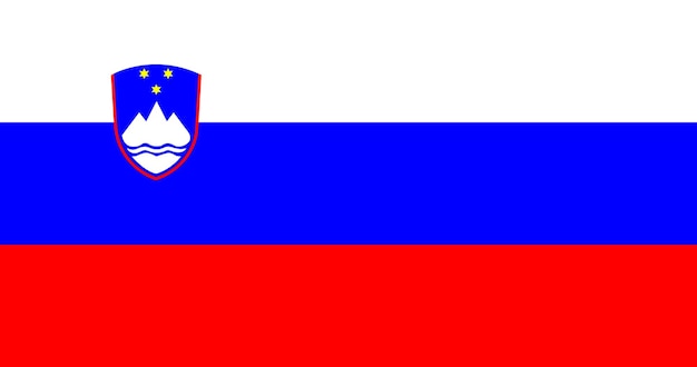 Vecteur drapeau de la slovénie en vecteur