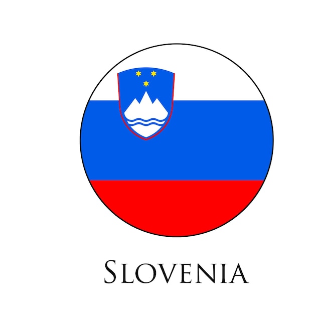 Vecteur drapeau de la slovénie en vecteur