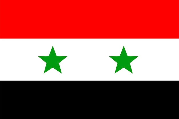 Vecteur drapeau de la syrie