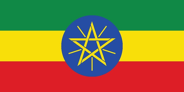 Drapeau de l'Éthiopie Flag Nation