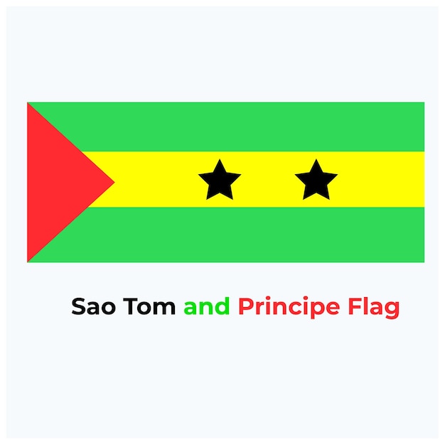 Le drapeau Togo Sao Tomé et Principe