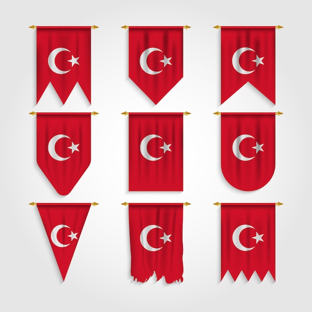 Drapeau De La Turquie Sous Différentes Formes