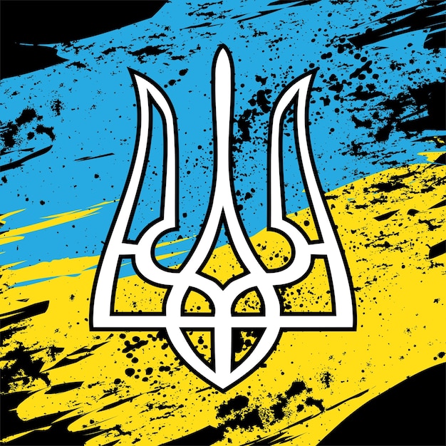 Vecteur drapeau ukrainien