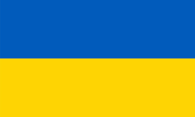 Vecteur drapeau ukrainien