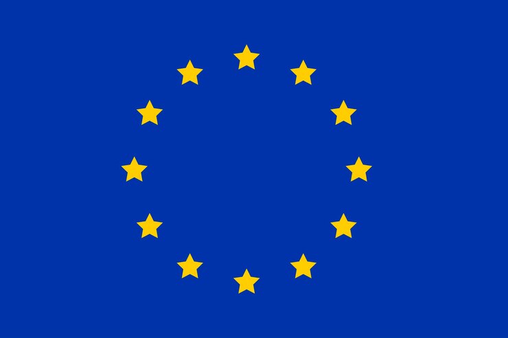 Vecteur drapeau de l'union européenne vecteur de drapeau de l'ue