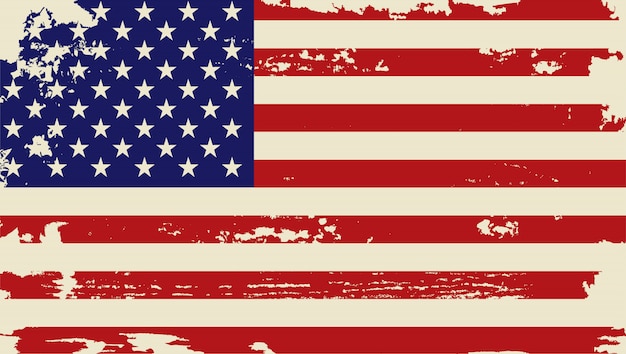 Drapeau Usa Grunge