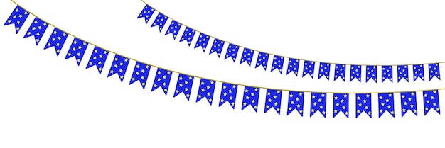 Vecteur drapeaux de fête happy vector dans la palette pastel eps10