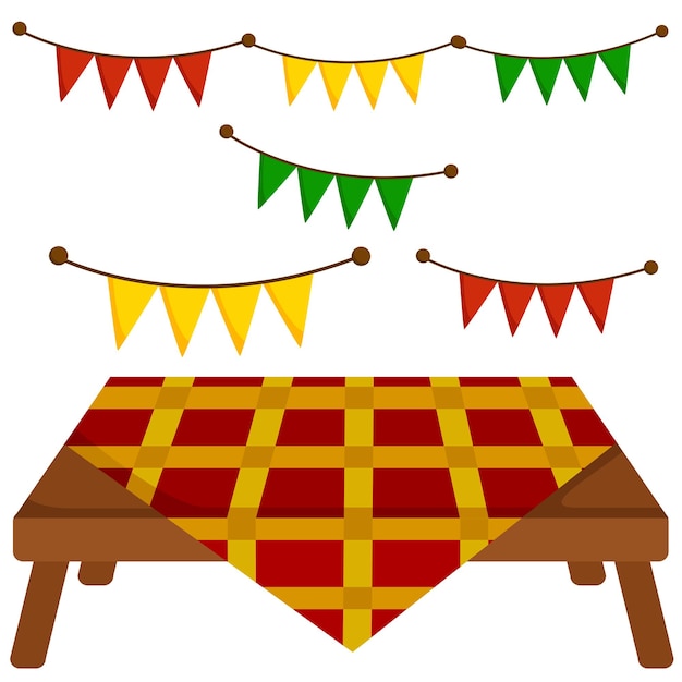 Drapeaux De Fête Et Table Parfaits Pour Toutes Les Occasions