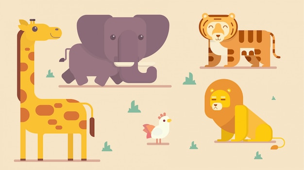 Drôle de collection d'animaux