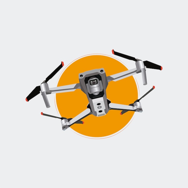 Vecteur drone logo