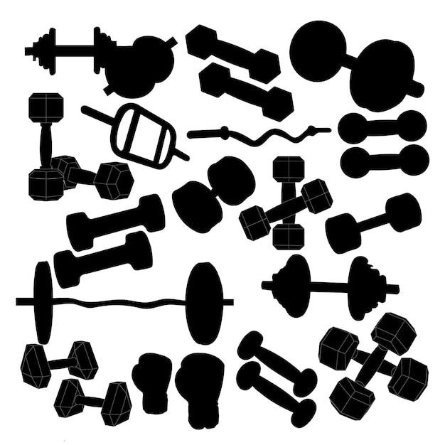 Vecteur dumble fitness dumbbell vector illustration eps design for strength training