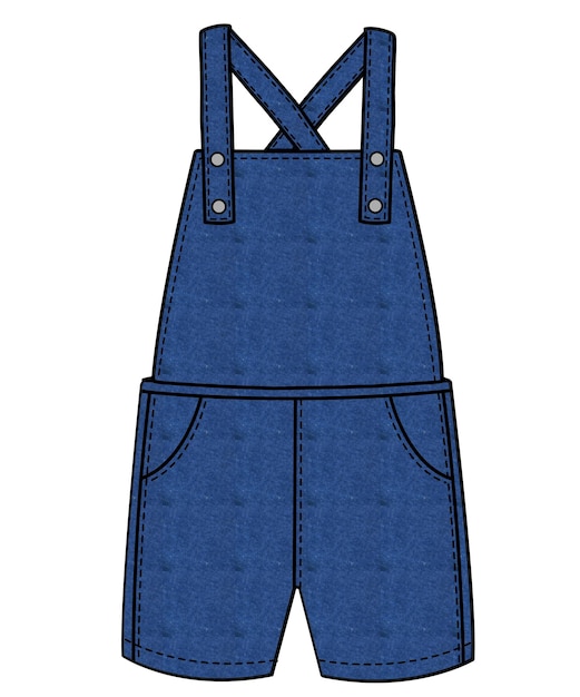 Vecteur dungarees 1 (en anglais)