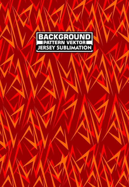 Dynamic Red and Orange Jersey Sublimation Design