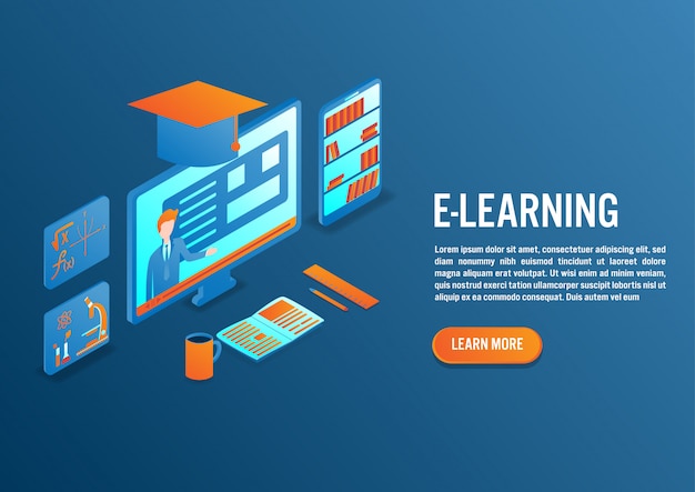 E-learning En Design Isométrique