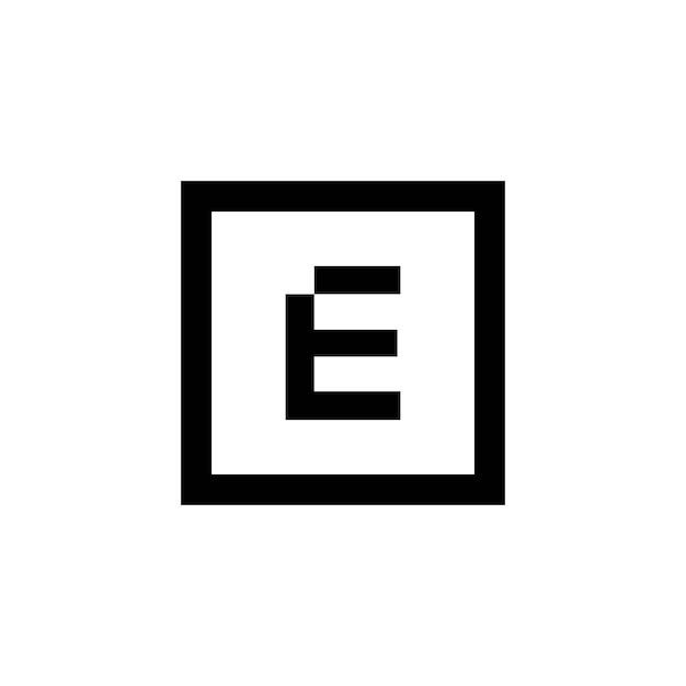 E logo carré