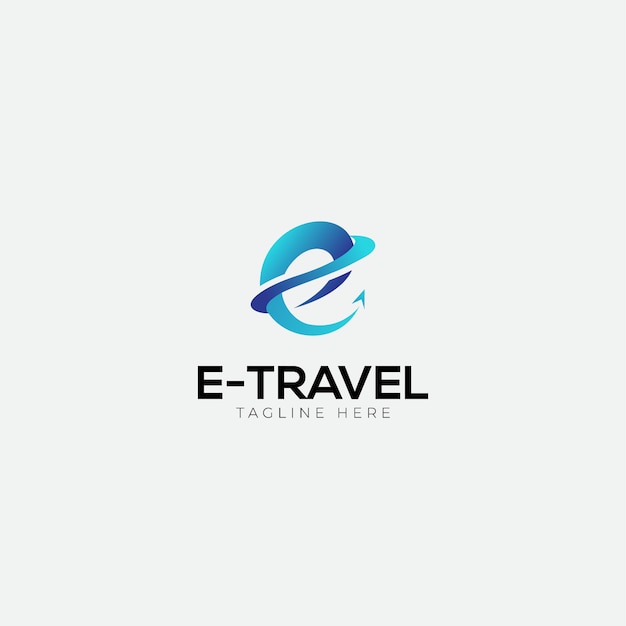 E Travel Logo Avec Initiale E