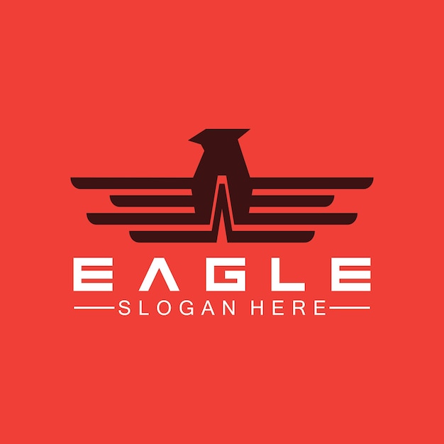 Eagle logo vector design falcon logotype modèle hawk illustration