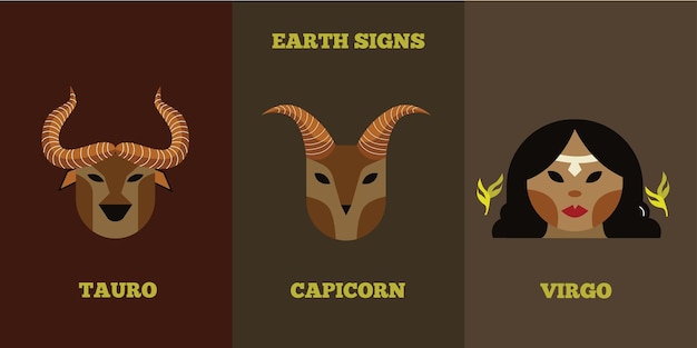 Earthsigns_virgo_capicornio_tauro_zodiaco