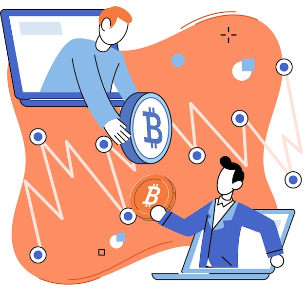 Échange de crypto-monnaie et blockchain Extraction de Bitcoin Plate-forme de commerce moderne pour échanger des technologies d'investissement en argent virtuel numérique Négociation de financement sur le marché monétaire en ligne Transactions en devises
