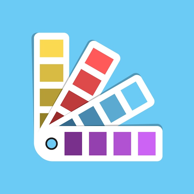 Des échantillons de palette de couleurs et un guide de sélection