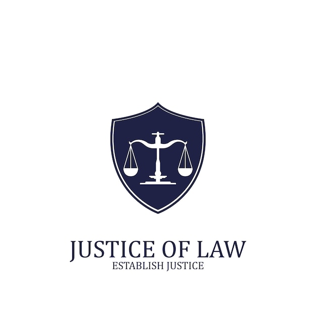 Échelles De Justice Avocat De La Cour De Justice Conception De Modèle D'illustration Vectorielle D'icône Juridique
