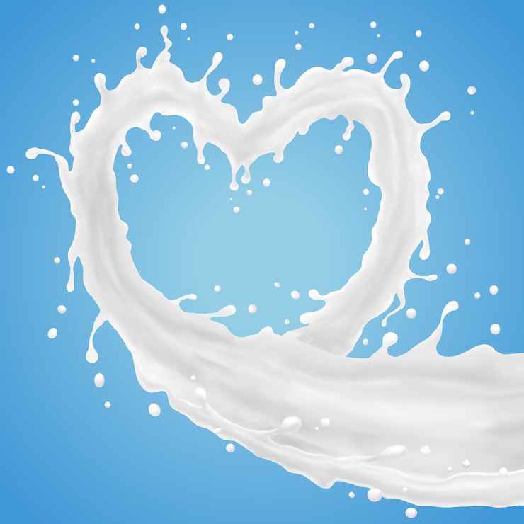 Vecteur éclaboussure de lait