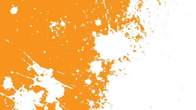 Éclaboussure de peinture orange
