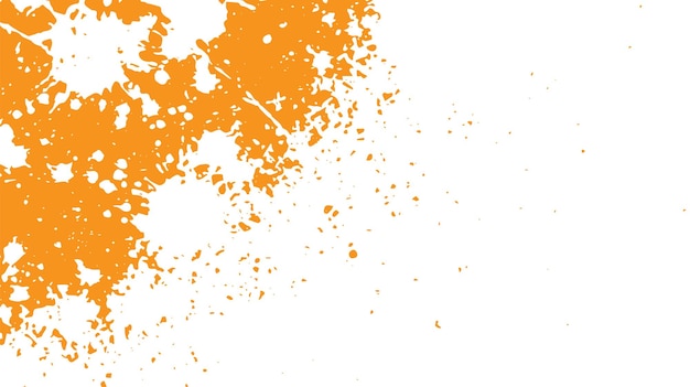 Éclaboussure de peinture orange