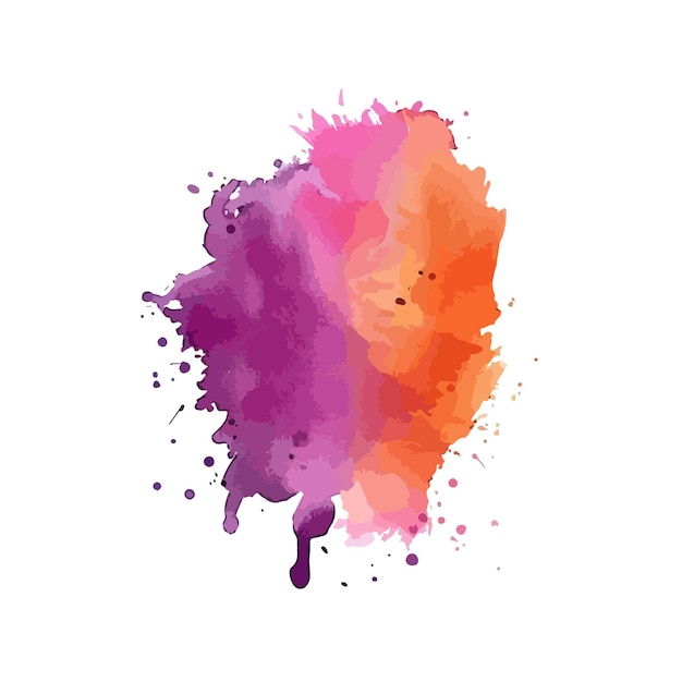 Des éclaboussures d'aquarelle