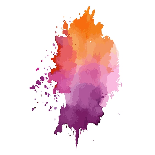 Des éclaboussures d'aquarelle