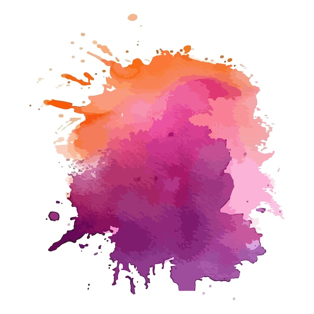 Des éclaboussures d'aquarelle