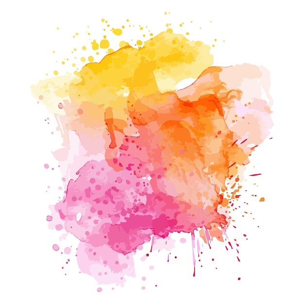 Des éclaboussures d'aquarelle