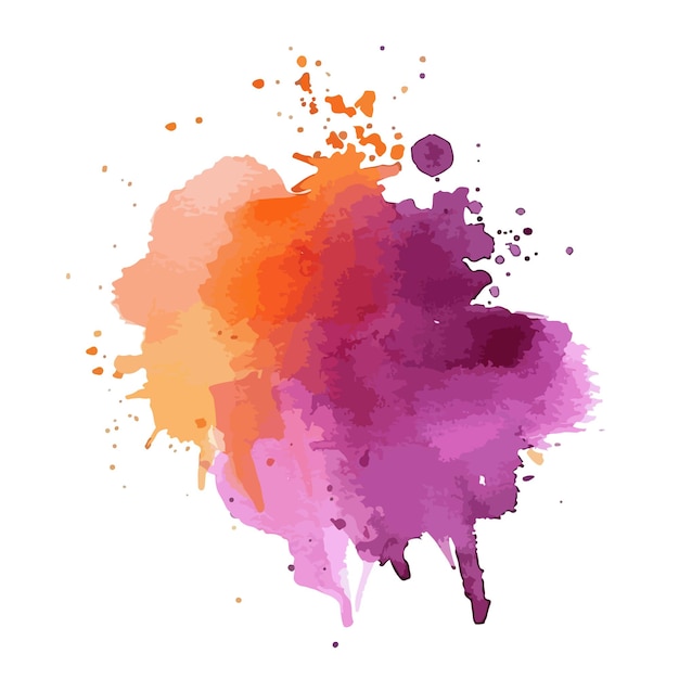 Des éclaboussures d'aquarelle