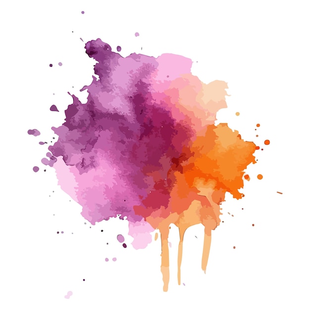 Des éclaboussures d'aquarelle