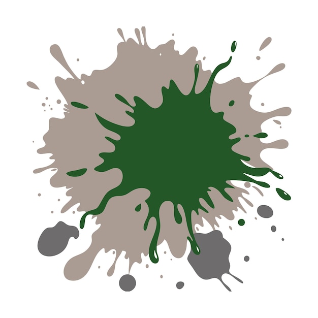 Des éclaboussures de peinture colorées. Design d'illustration vectorielle.