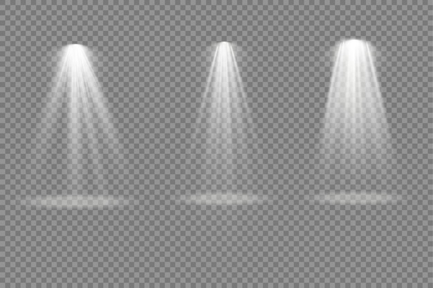 L'éclairage De Scène Met En Lumière Des Effets De Lumière De Projecteur De Scène Un éclairage Blanc Brillant Avec Un Projecteur