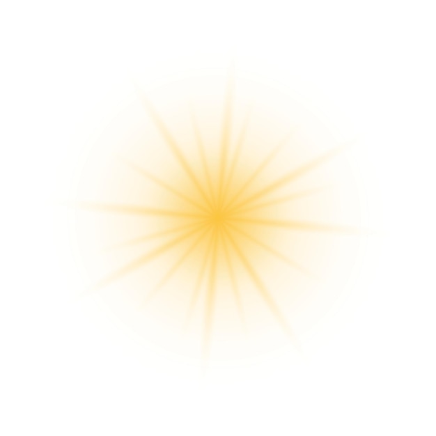 L'éclat du soleil est un effet lumineux et brillant
