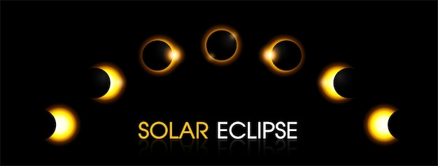 Eclipse solaire du soleil.
