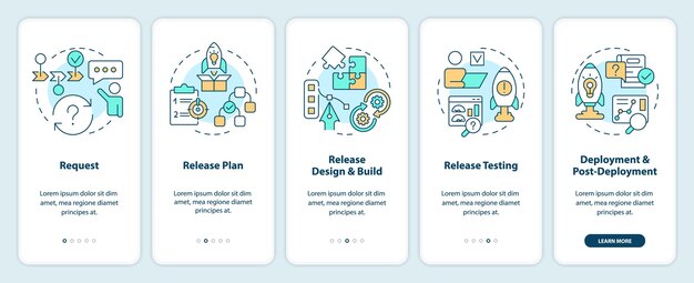 Écran de l'application mobile d'intégration du processus de gestion des versions réussi