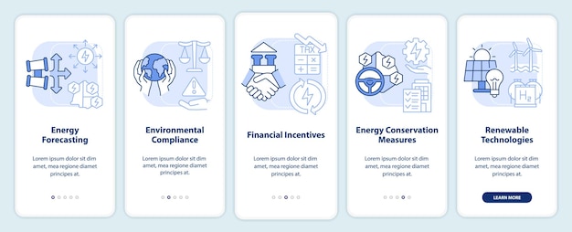 Écran D'application Mobile D'intégration De Lumière Bleue De Planification énergétique Efficace