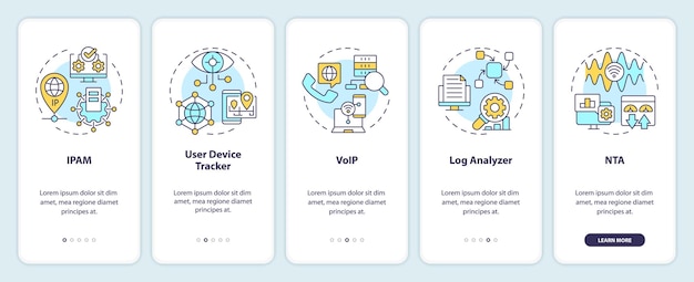 Écran d'application mobile intégré au logiciel de gestion de réseau