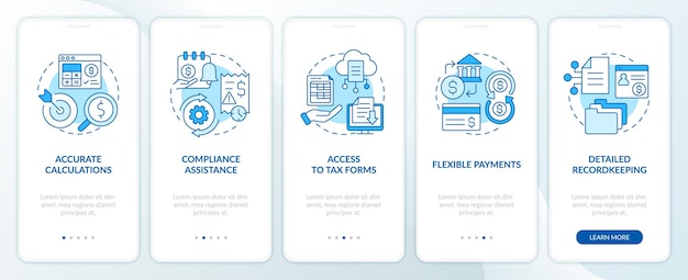 Écran bleu de l'application mobile d'intégration des pros du logiciel de gestion de la paie