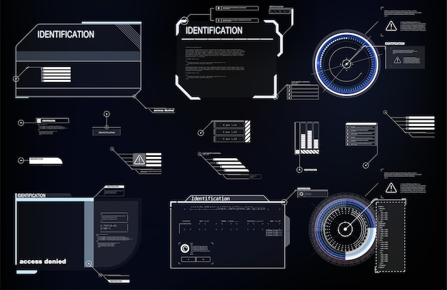 Écran haute technologie pour jeu vidéo. Concept de science-fiction.