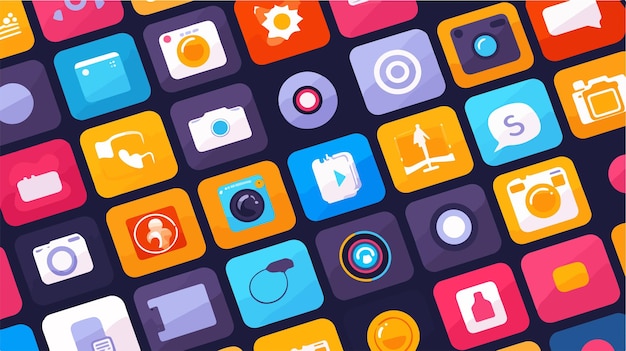 un écran avec de nombreuses applications dont une qui dit applications