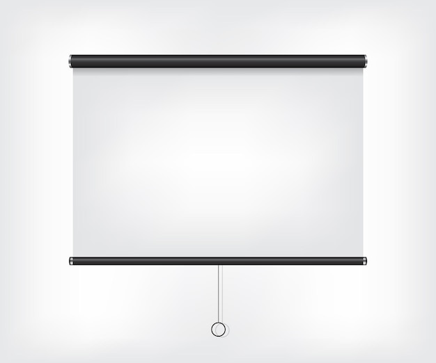 Écran vide du projecteur