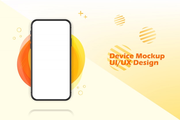 Écran Vide De Smartphone, Maquette De Téléphone. Modèle D'infographie Pour L'interface De Conception De L'interface Utilisateur De Présentation.