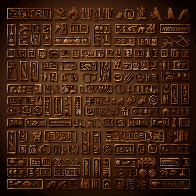 Vecteur l'écriture cunéiforme akkadienne, assyrienne et sumérienne