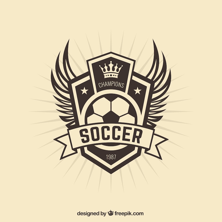Vecteur écusson de l'équipe de football